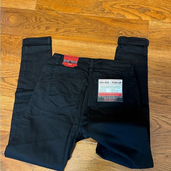 ENJEAN Black Skinny Jeans size 3 high rise - Picture 7 of 10